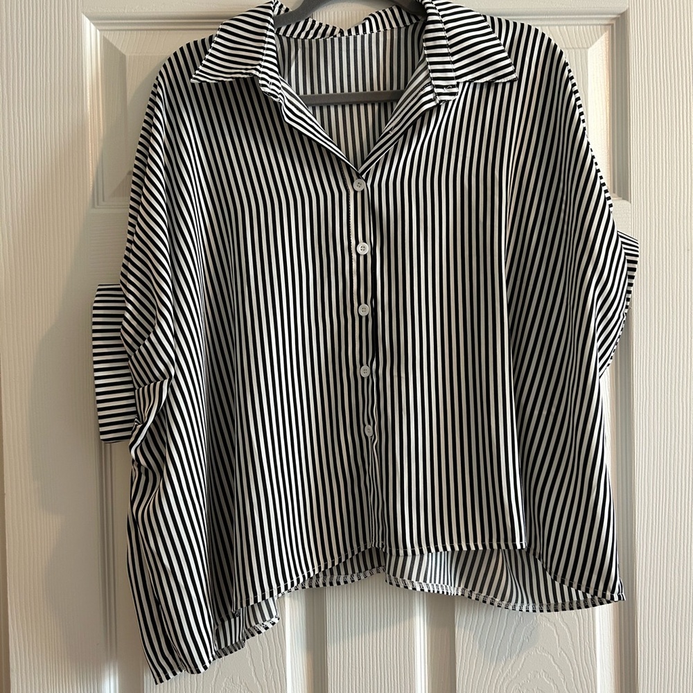 Black & White blouse